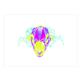 Colourful Geometric Swaledale Sheep Tup with White Lines (Print Only) thumbnail