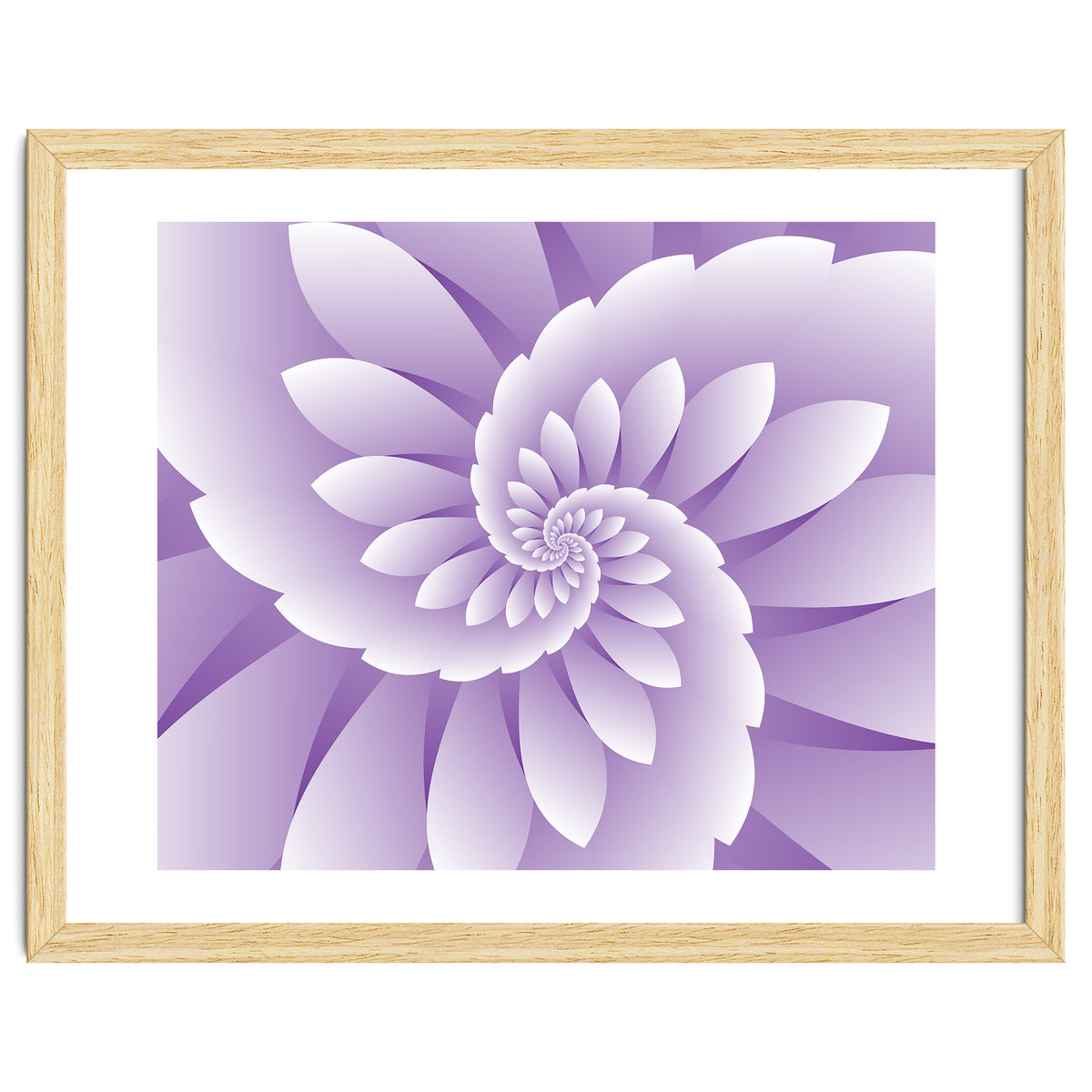 Abstract Purple Floral