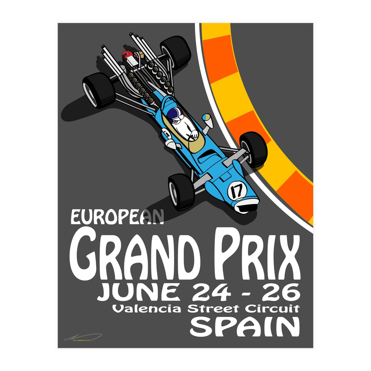 European Grand Prix poster (Print Only)