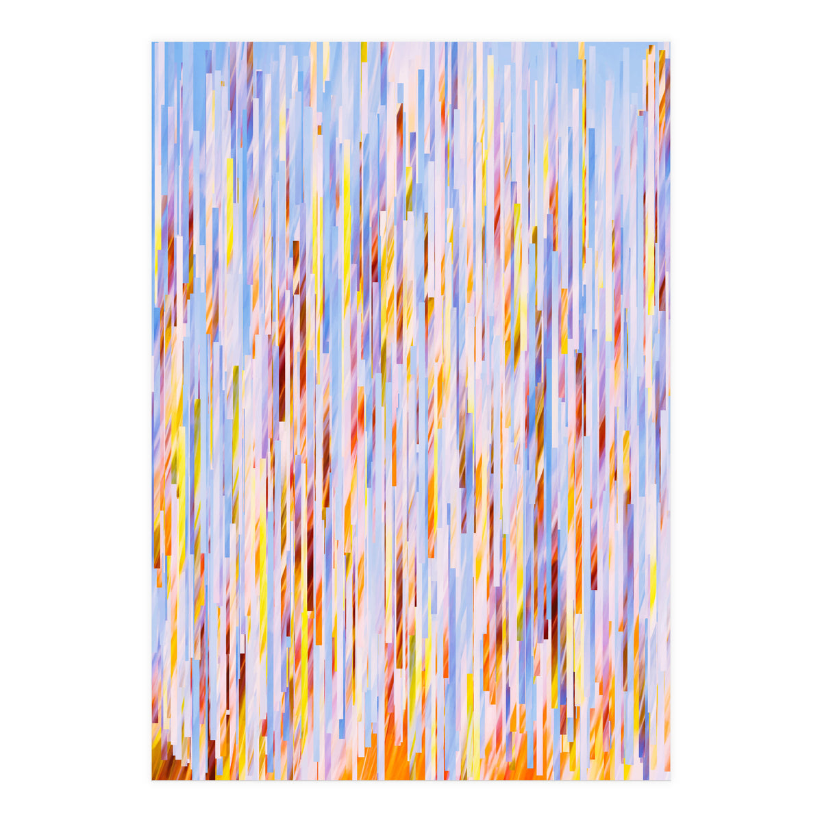 Urban Living | Abstract Geometric Shapes Digital Painting | eclectic Modern Contemporary Boho Chic (Print Only)