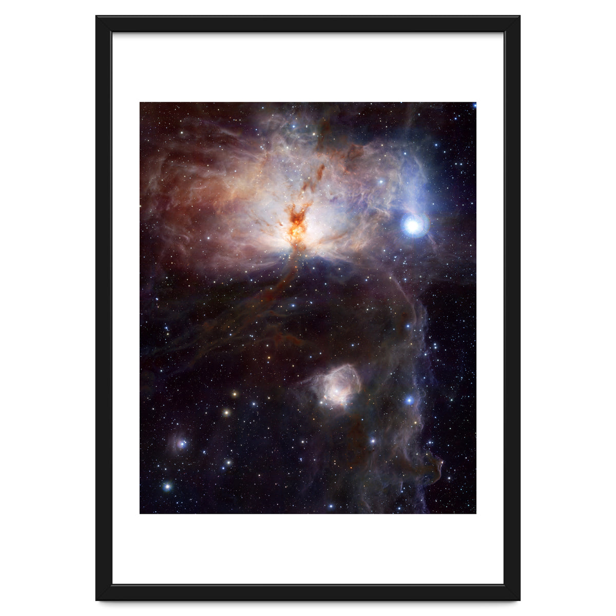 The Hidden Fires of the Flame Nebula