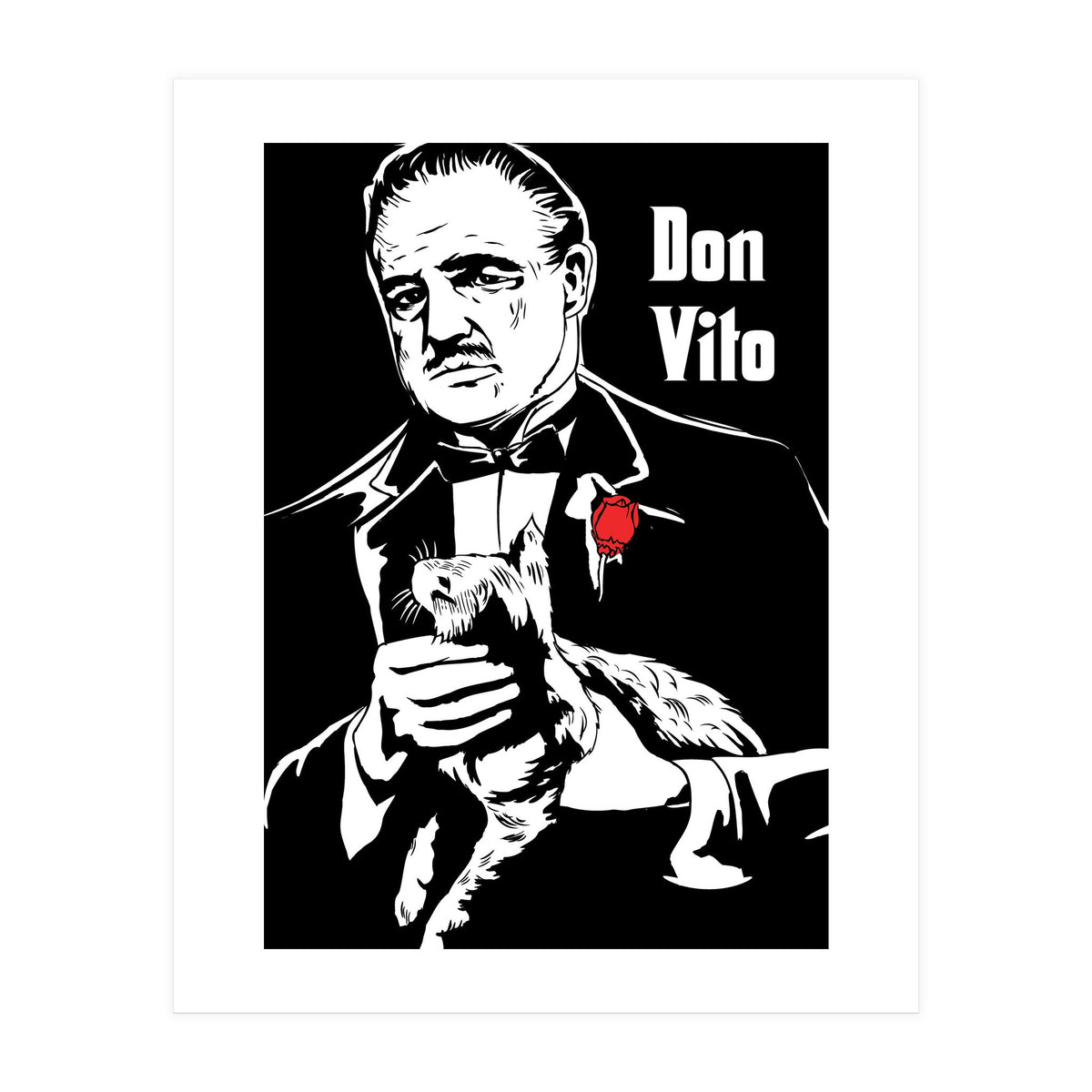 Don Vito The Godfather movie poster (Print Only)