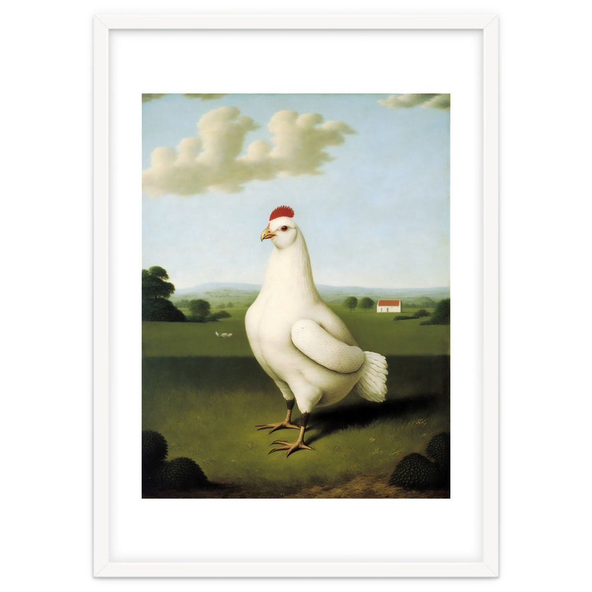 Chicken Classic Oil Painting