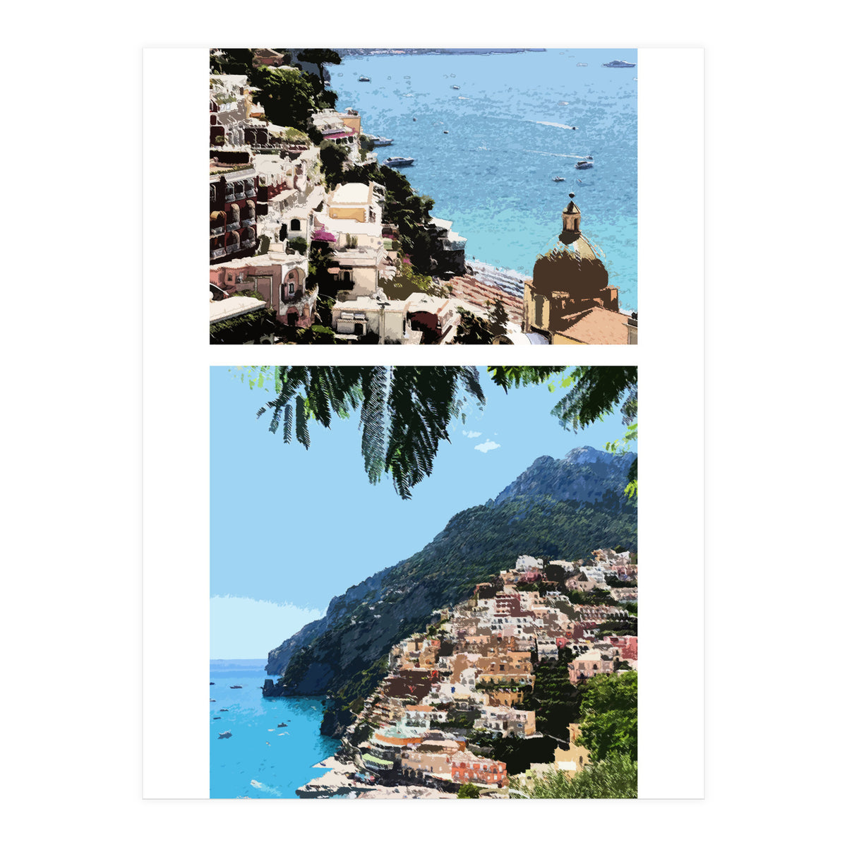 Positano in Paints  (Print Only)