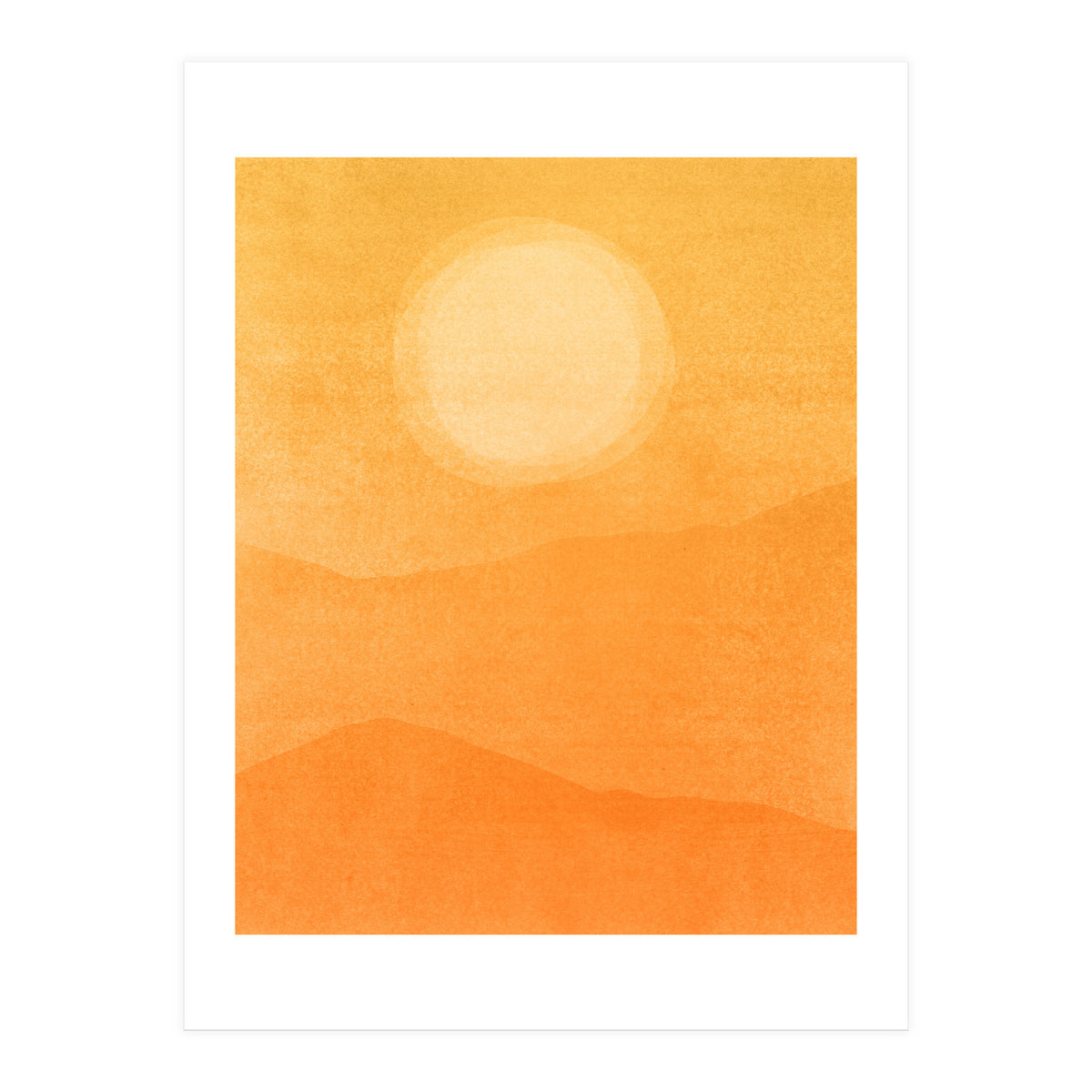 Golden Afternoon Abstract (Print Only)