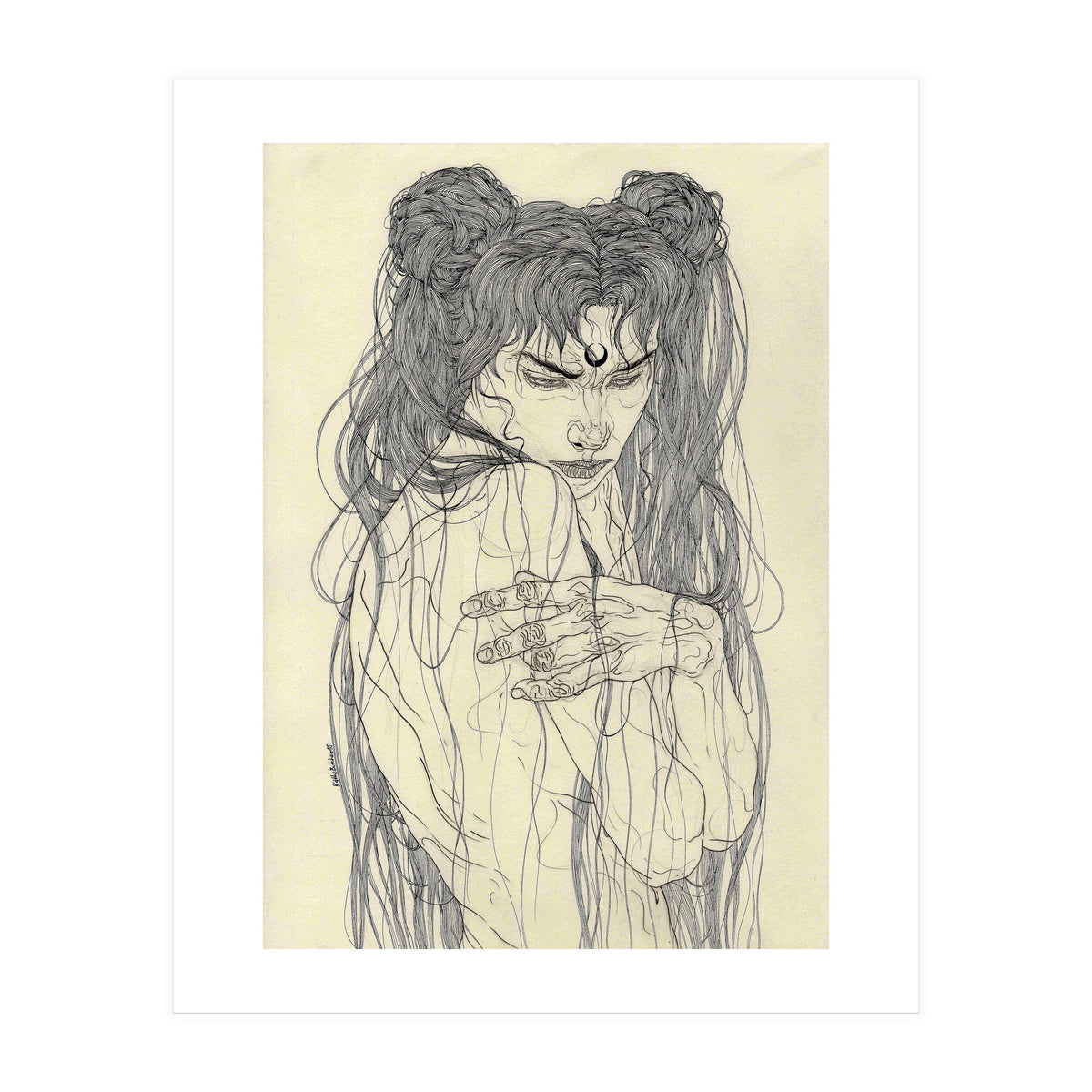 There is a dark moon rising inside of me (Print Only)