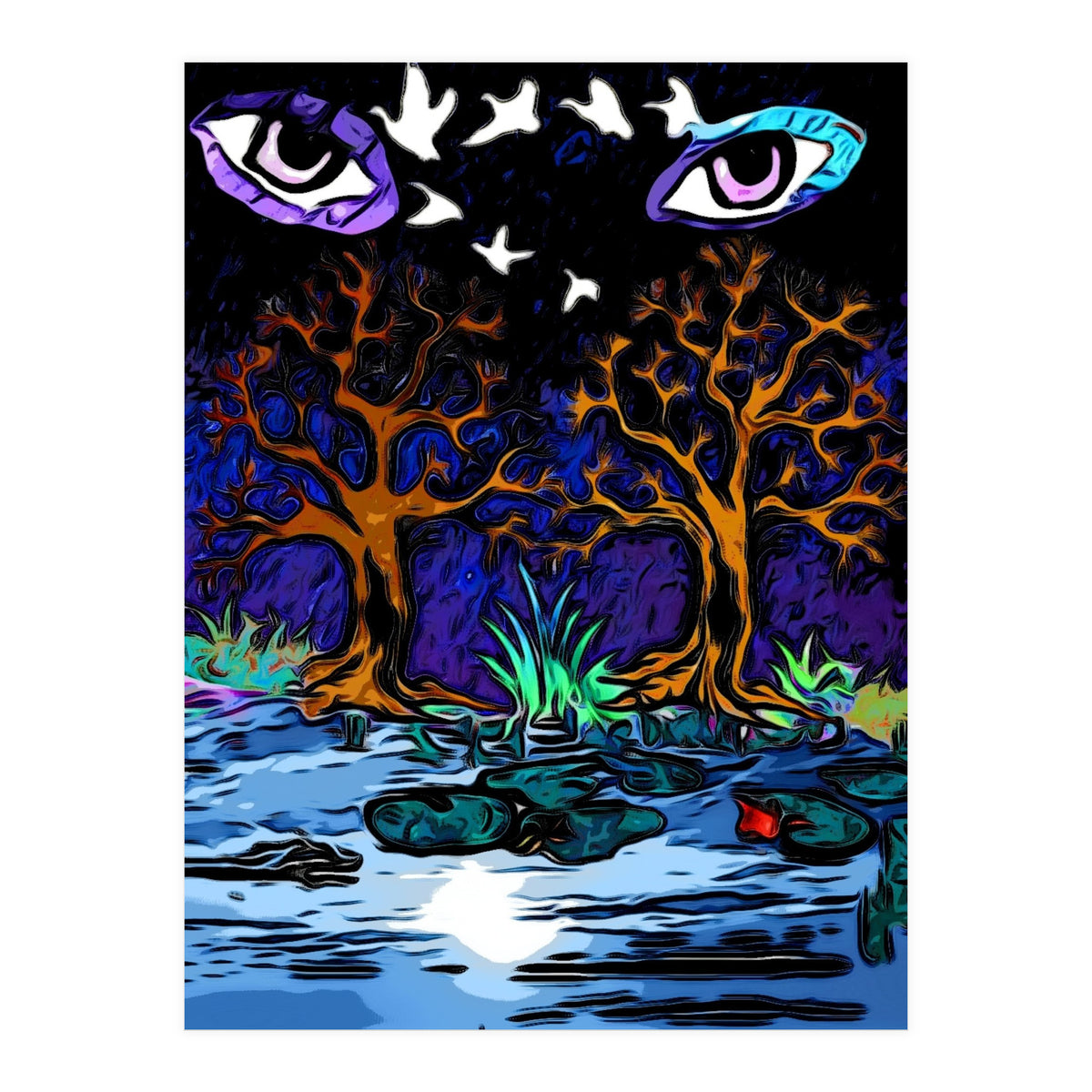 Dark Forest Of Eyes (Print Only)