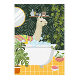 Llama Bathing  (Print Only) thumbnail