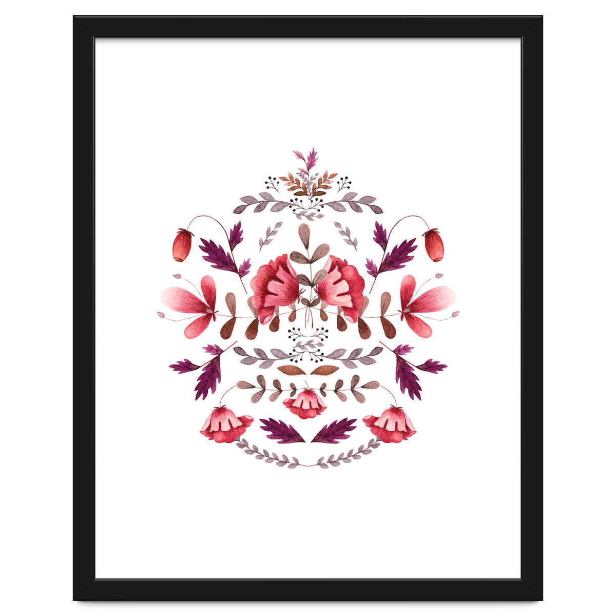 Scandinavian Folk Art Flowers