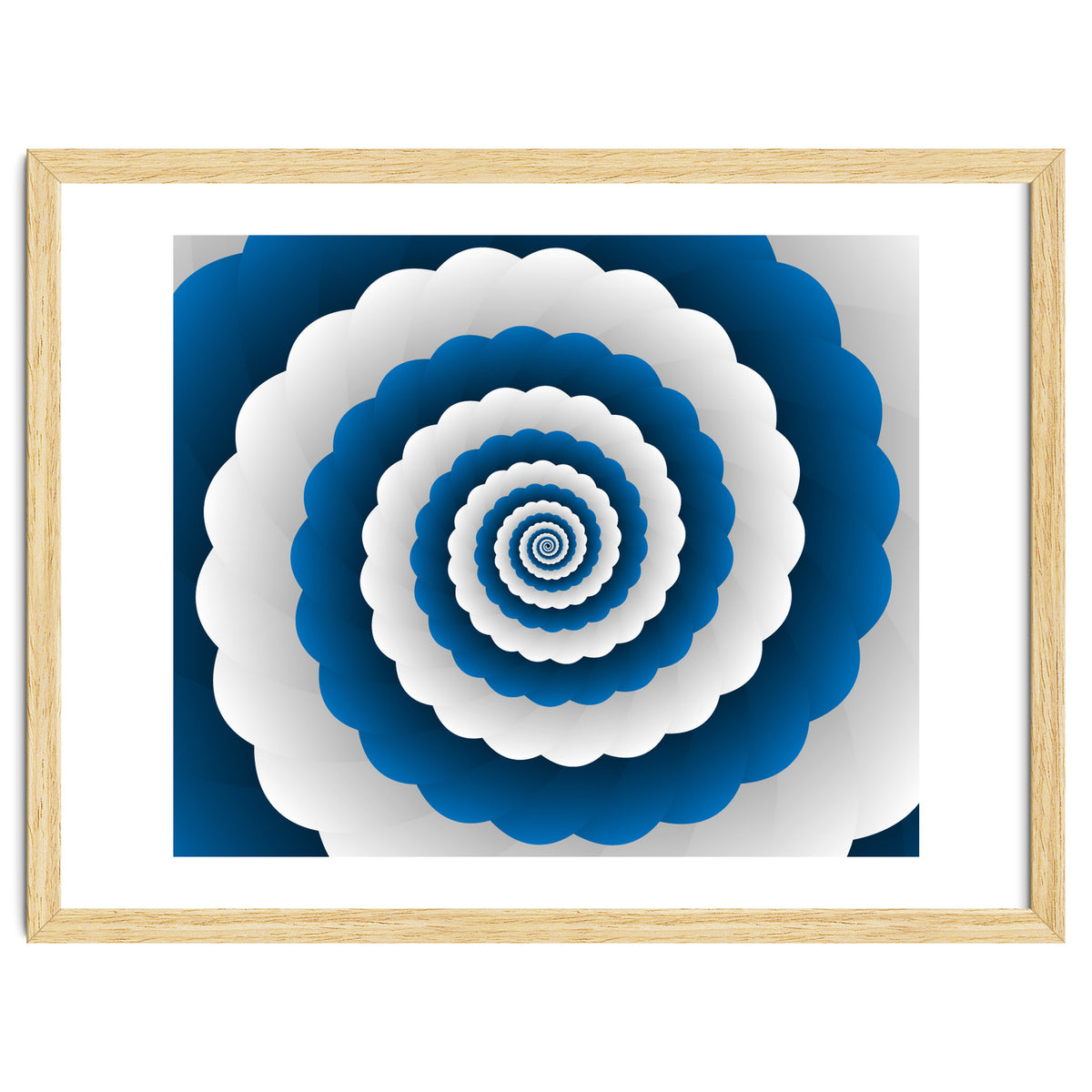 Blue Modern Floral Interior Design