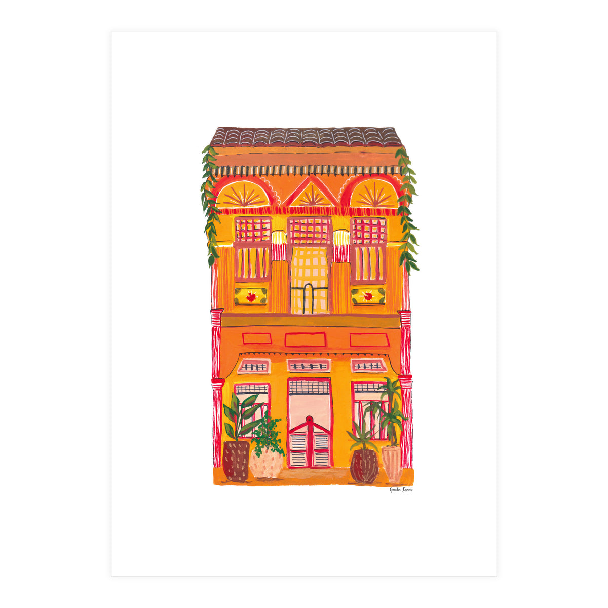 Orange House A4 (Print Only)