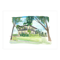 Key West Florida Conch Dream House Hemingway House (Print Only)