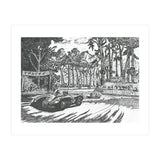 Jaguar C-Type Classic Le Mans Ink Drawing (Print Only) thumbnail