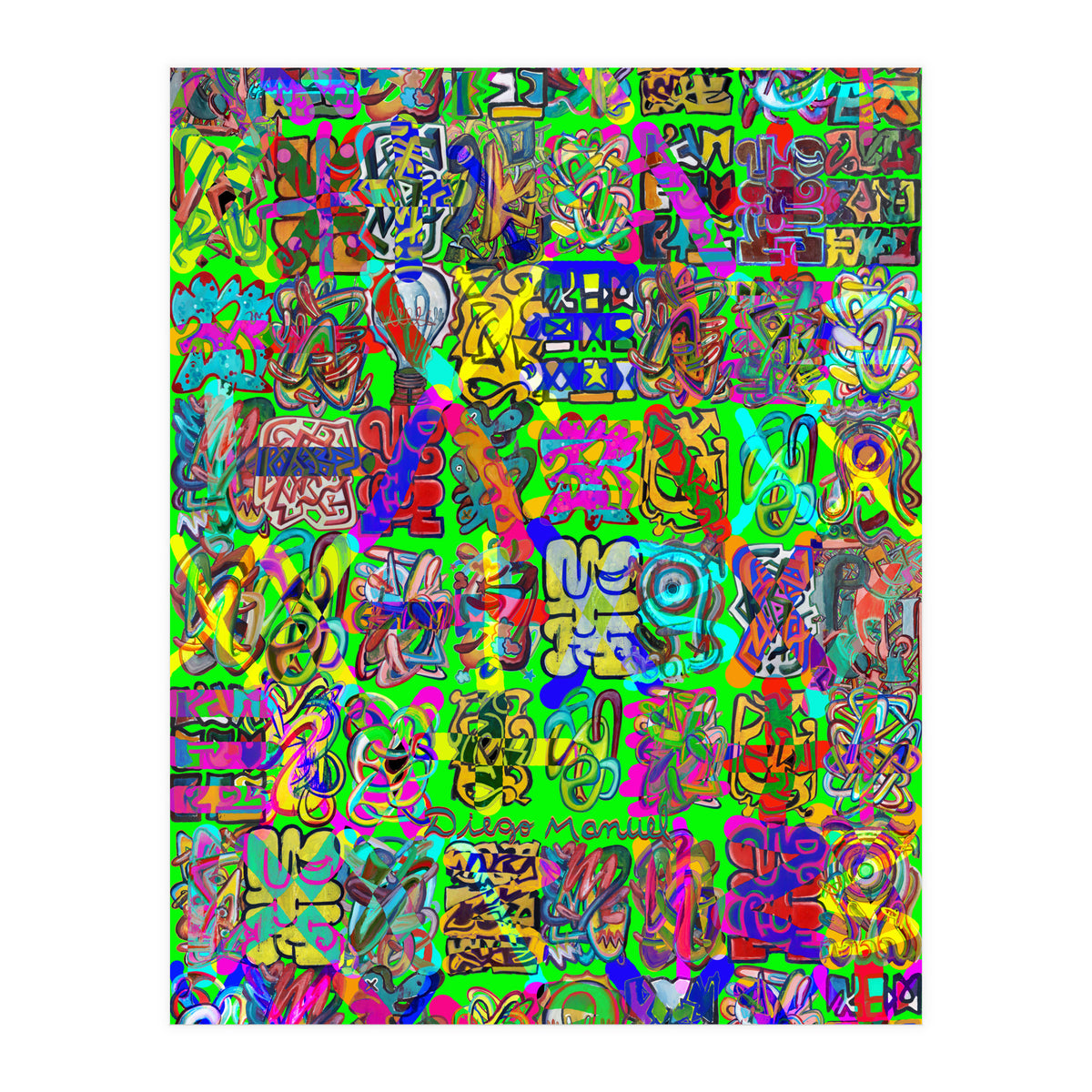 Graffitis 2021 Tapiz 107 (Print Only)