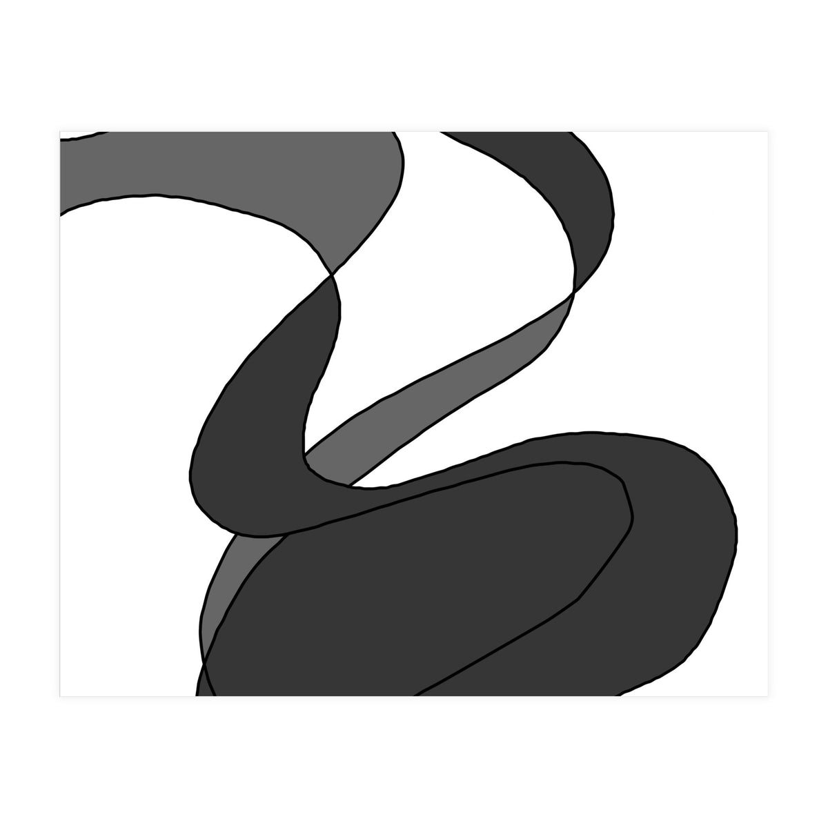 Grey Waves 7 (Print Only)