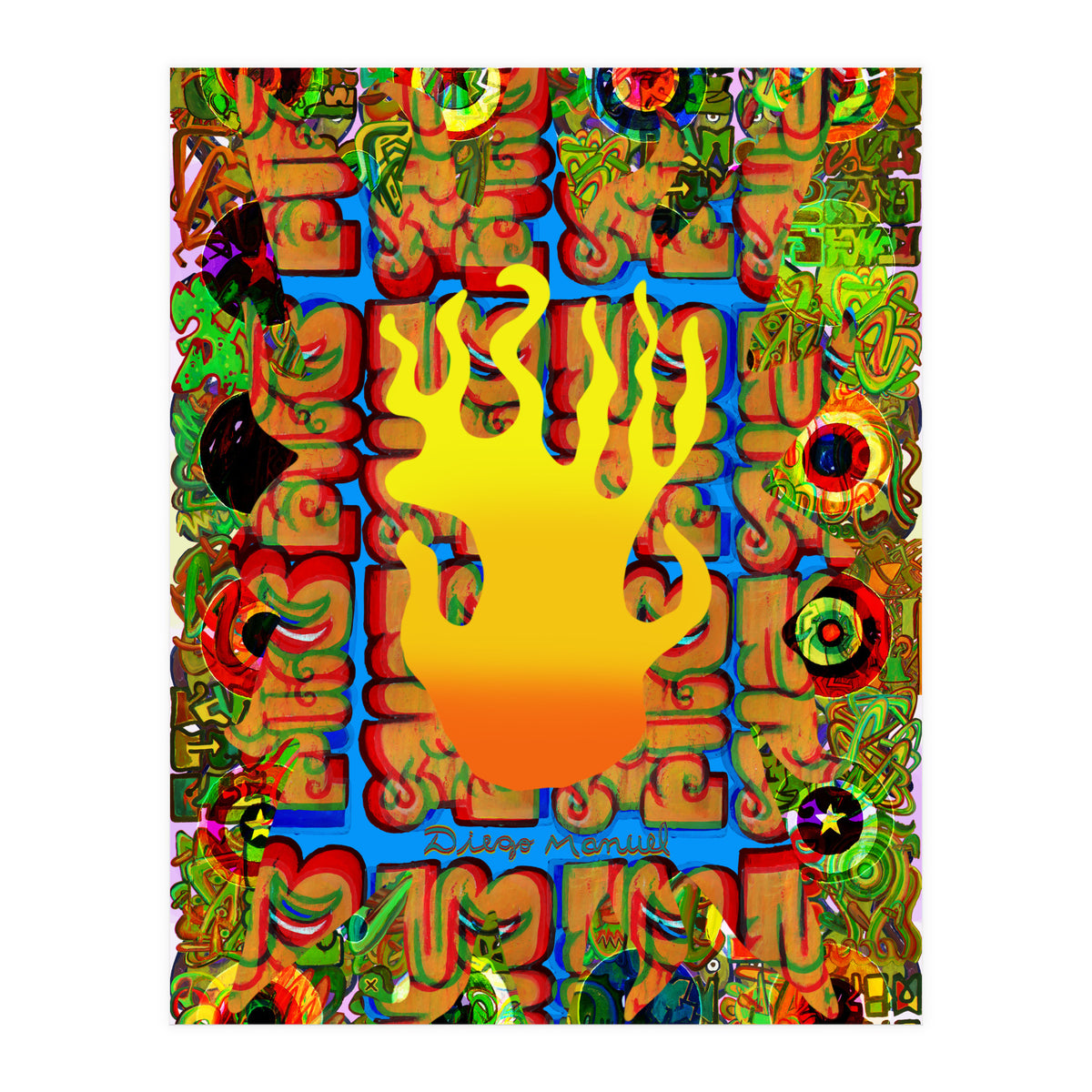 Fuego Y Graffiti 2 (Print Only)