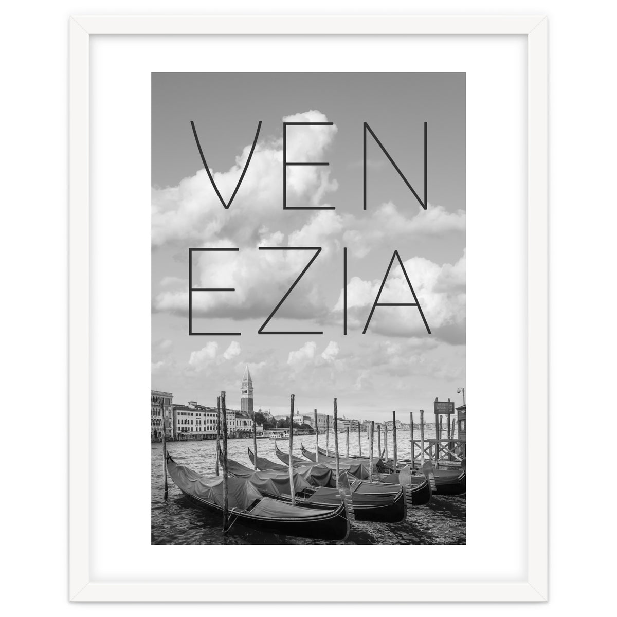 VENICE Grand Canal and St Mark's Campanile | Text & Skyline