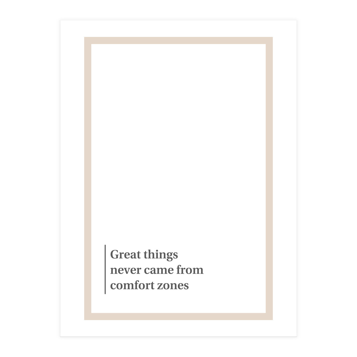 COMFORT ZONE (Print Only)