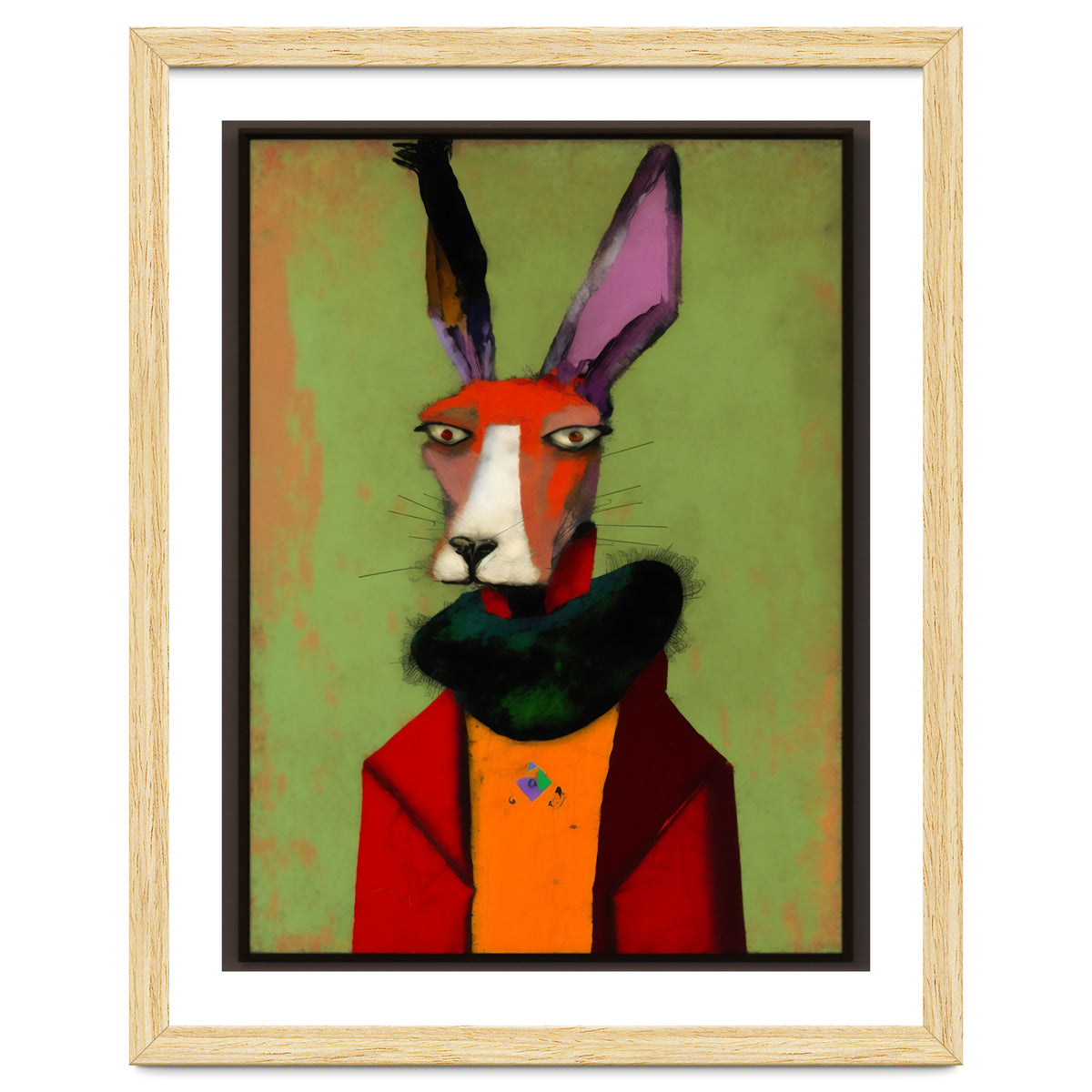 Hare In Clothes Portrait