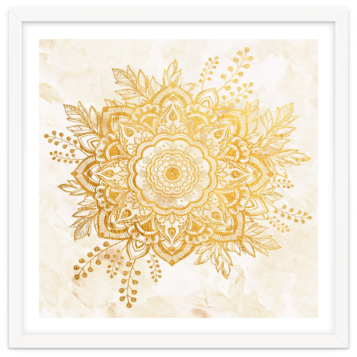 Queen Starring of Mandala-Gold Sunflower II