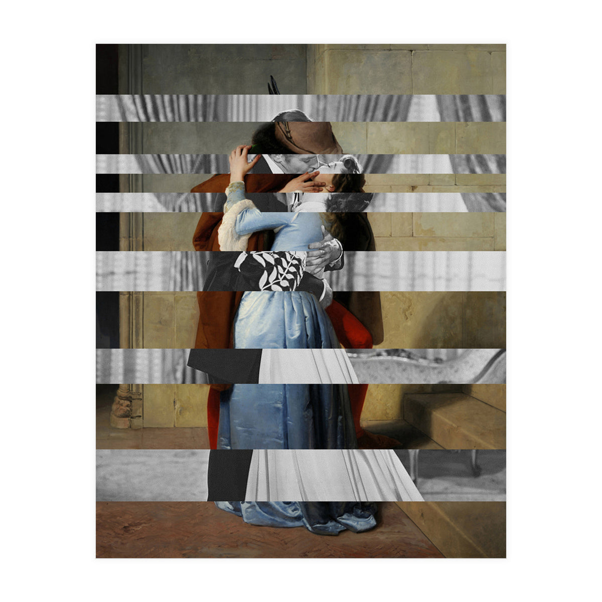 Hayez's "The Kiss" & Clark Gable and Vivien Leigh (Print Only)