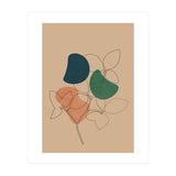 Boho Line Art Drawing Plant Earthy Tones (Print Only) thumbnail