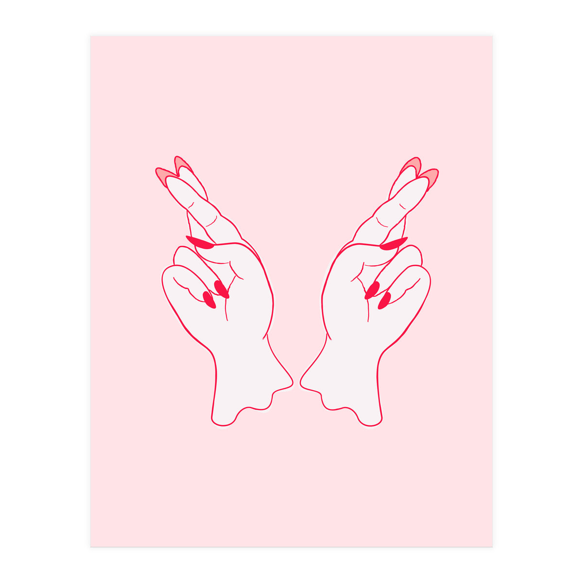 Fingers crossed (Print Only)