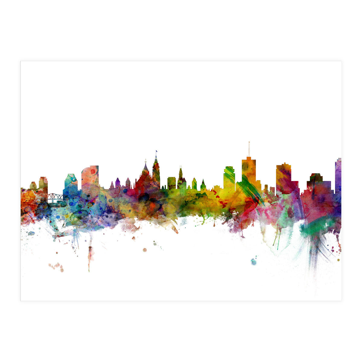 Ottawa Canada Skyline (Print Only)