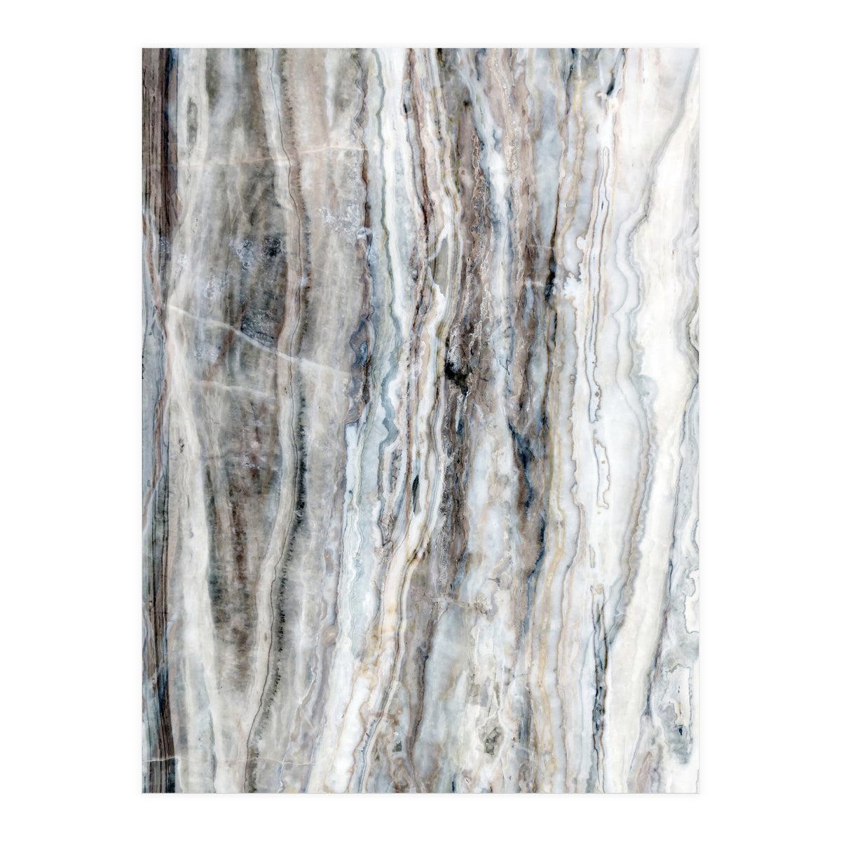 Marble Landscape I Blue and White (Print Only)