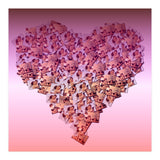 Heart collage of cuddling Cupid like characters (Print Only) thumbnail