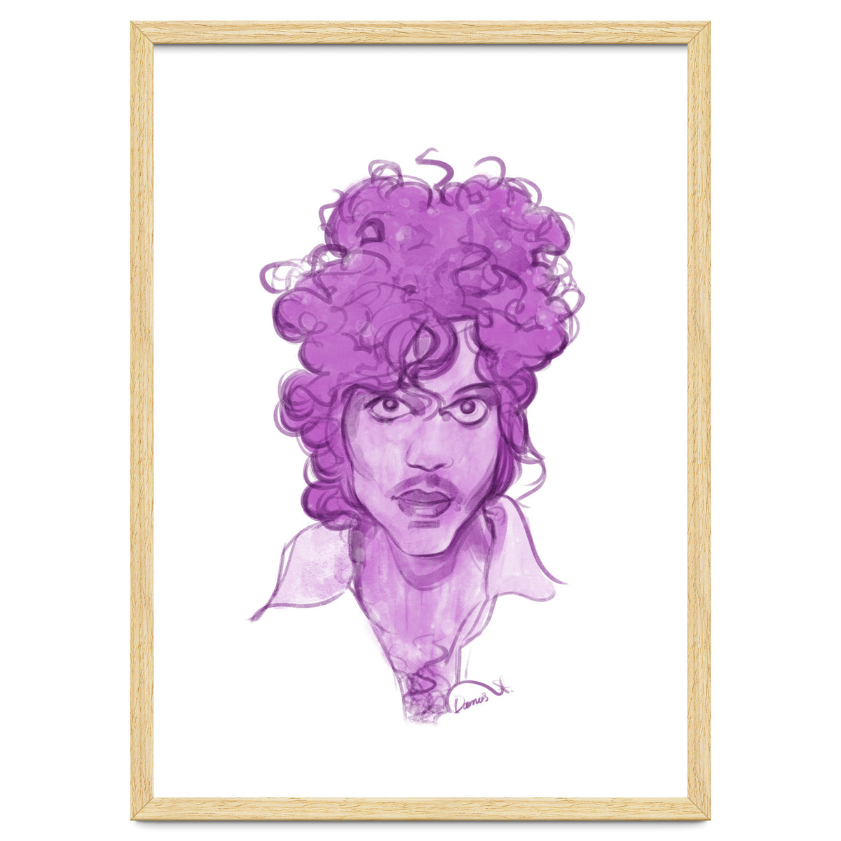 Prince Watercolor illustration