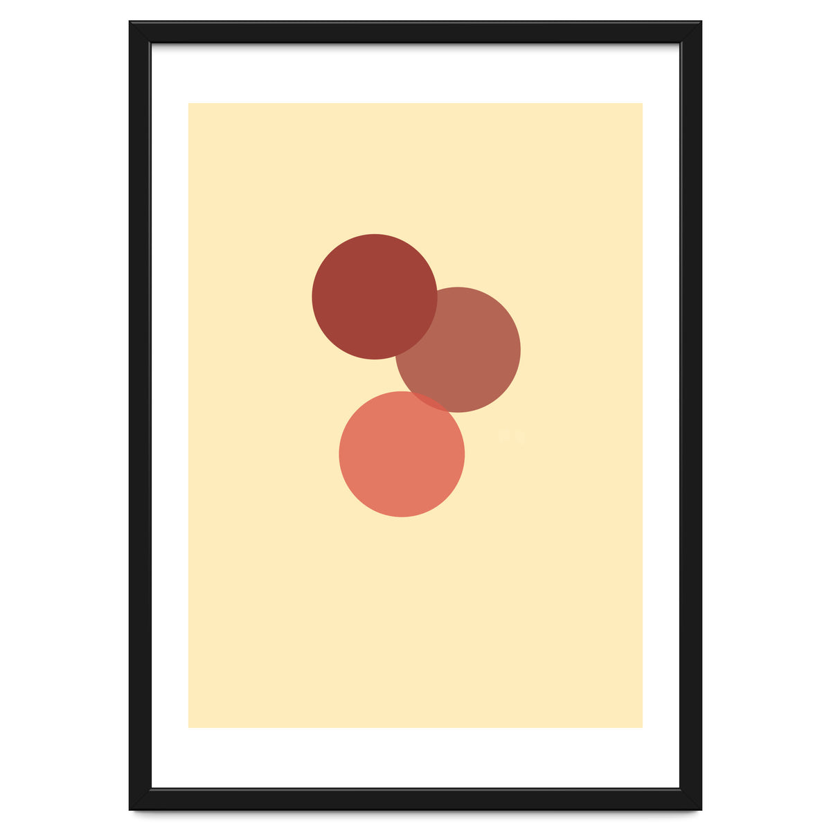 Red circles abstract