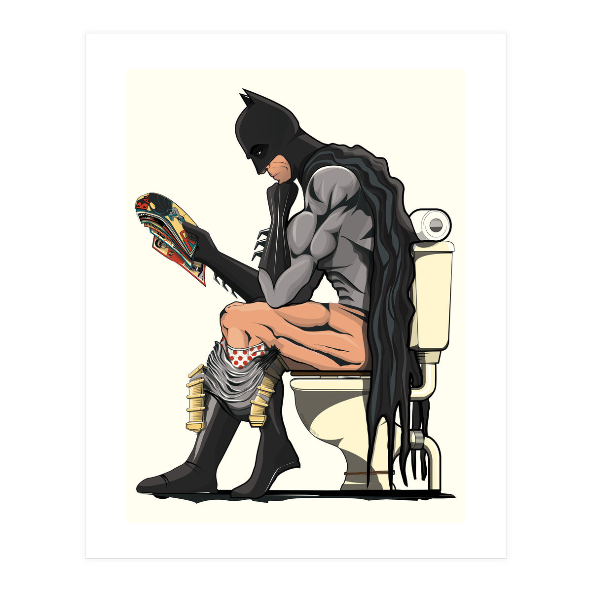 Batman on the Toilet (Print Only)