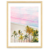 Pink Ocean | Dreamy Scenic Tropical Beach Travel | Blush Nature Sea Beach Coconut Trees thumbnail