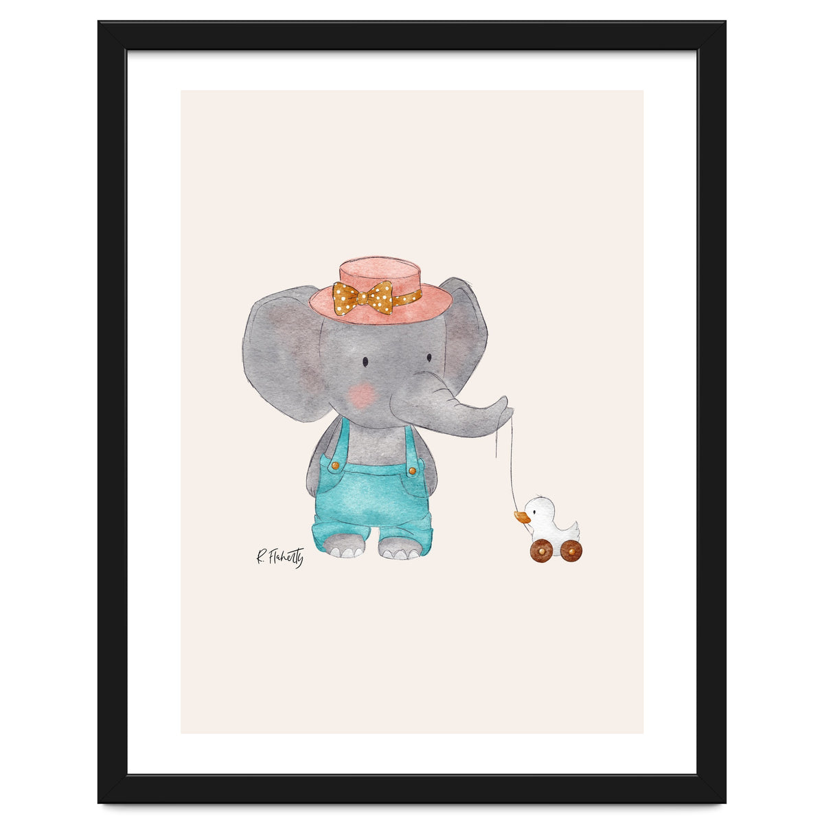 Baby Elephant And Duck