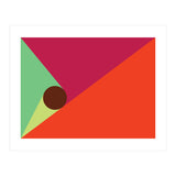 Geometric Shapes No. 25 - orange, mint & purple (Print Only) thumbnail