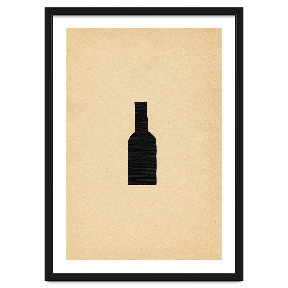 Abstract wine bottle