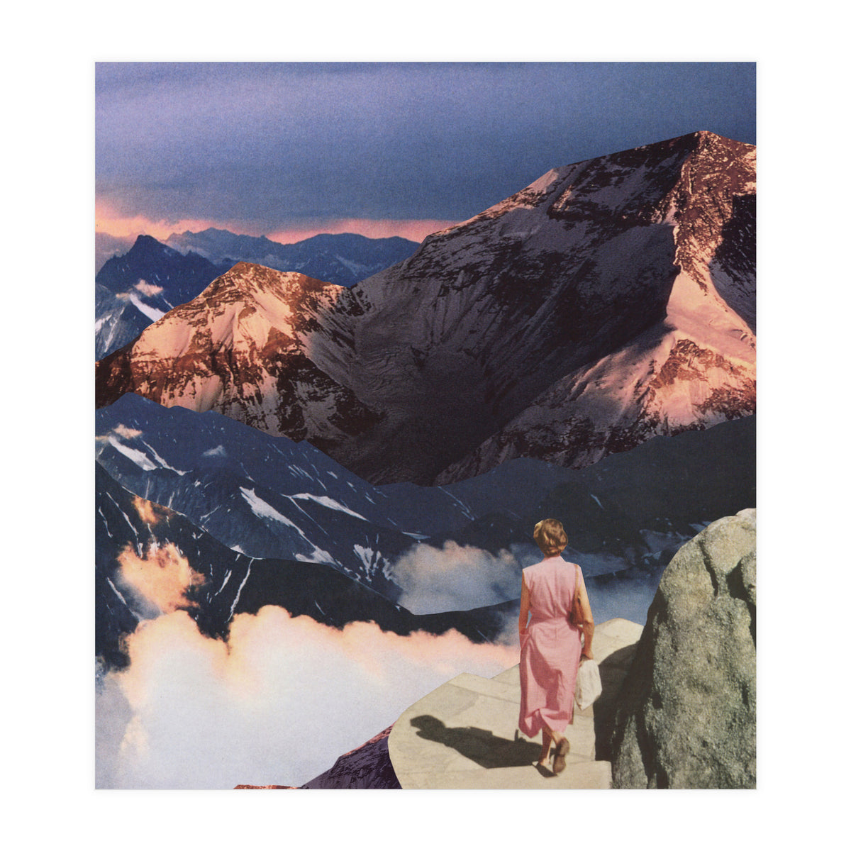 Descending In Pink (Print Only)