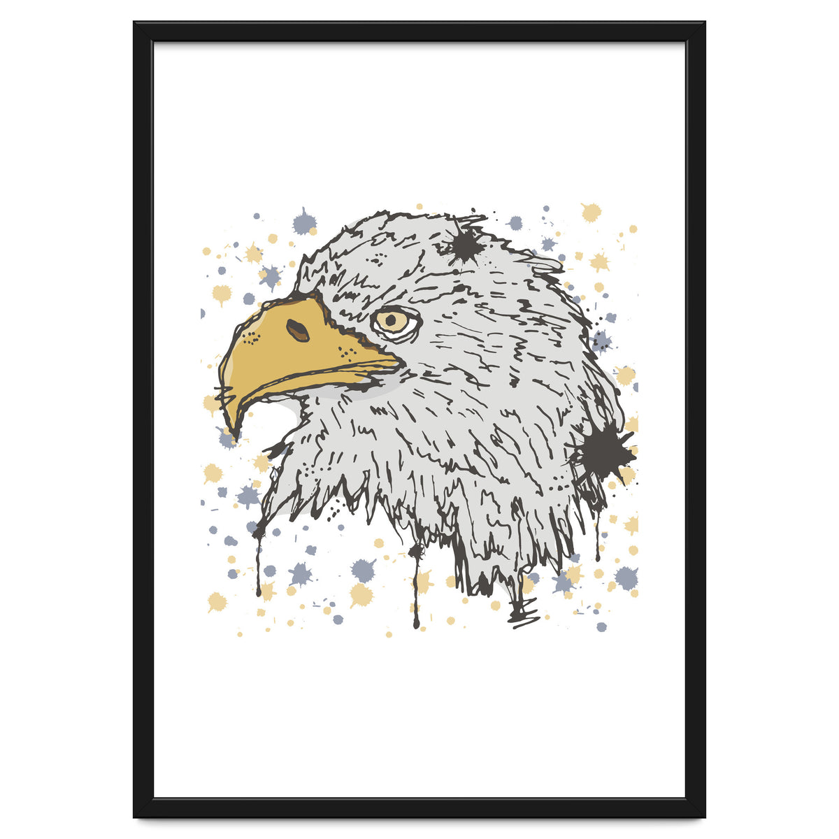Eagle scribble sketch