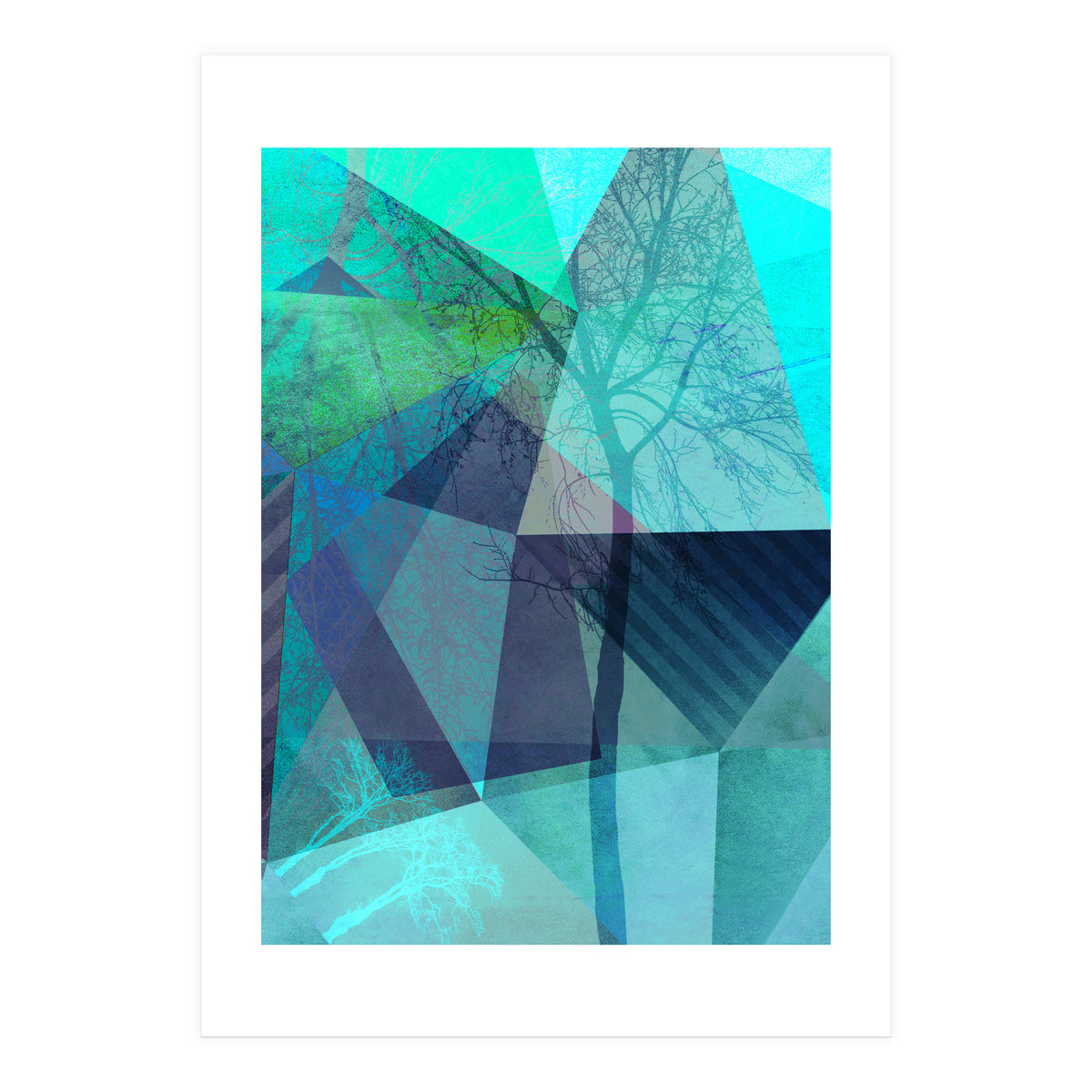 P19-B4 Trees And Triangles (Print Only)