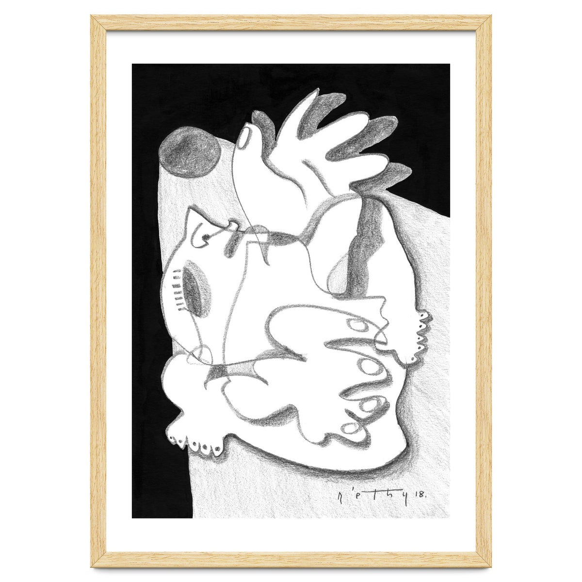 Dying in the Spotlight - b&w