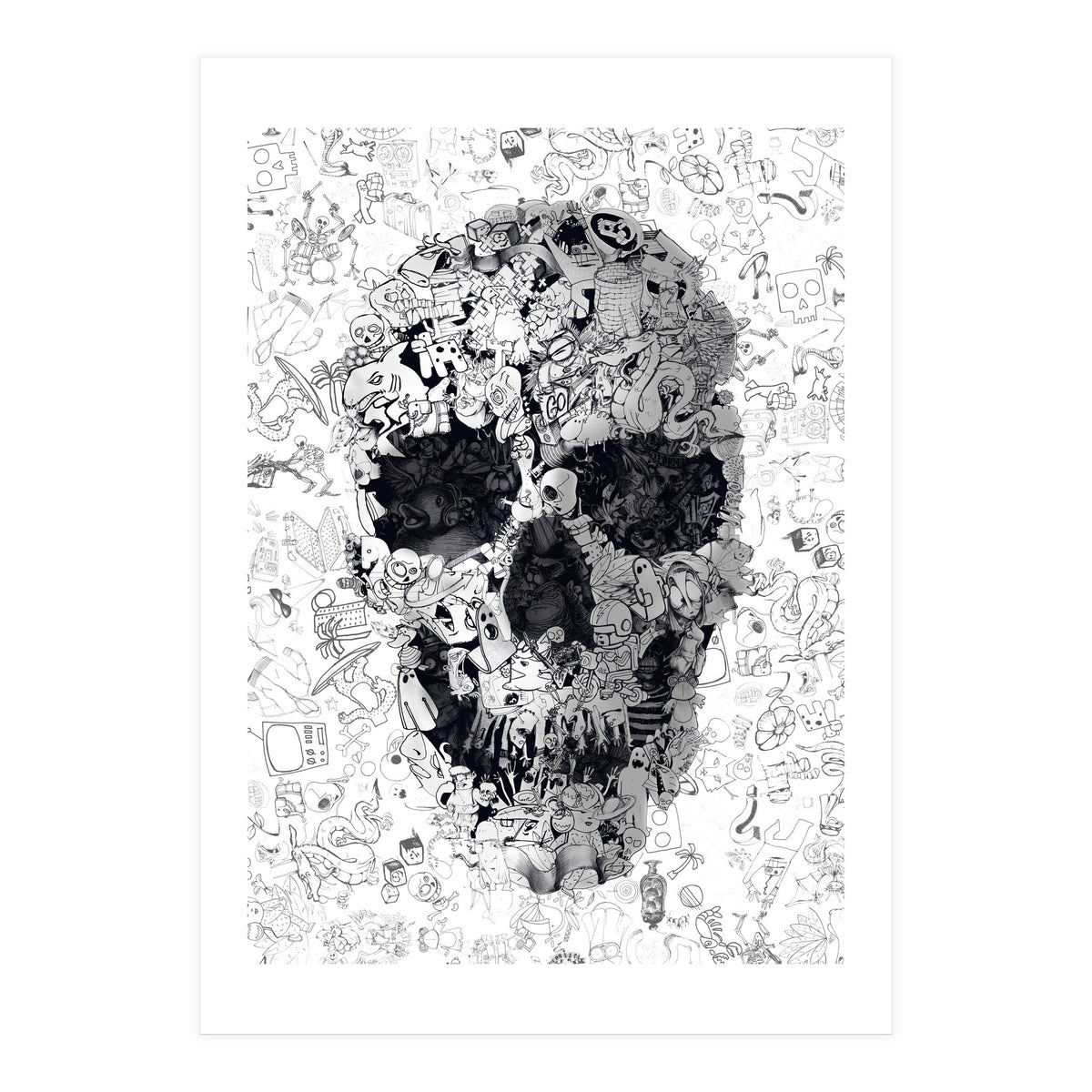 Doodle Skull (Print Only)