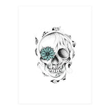 Poetic Wooden Skull (Print Only) thumbnail