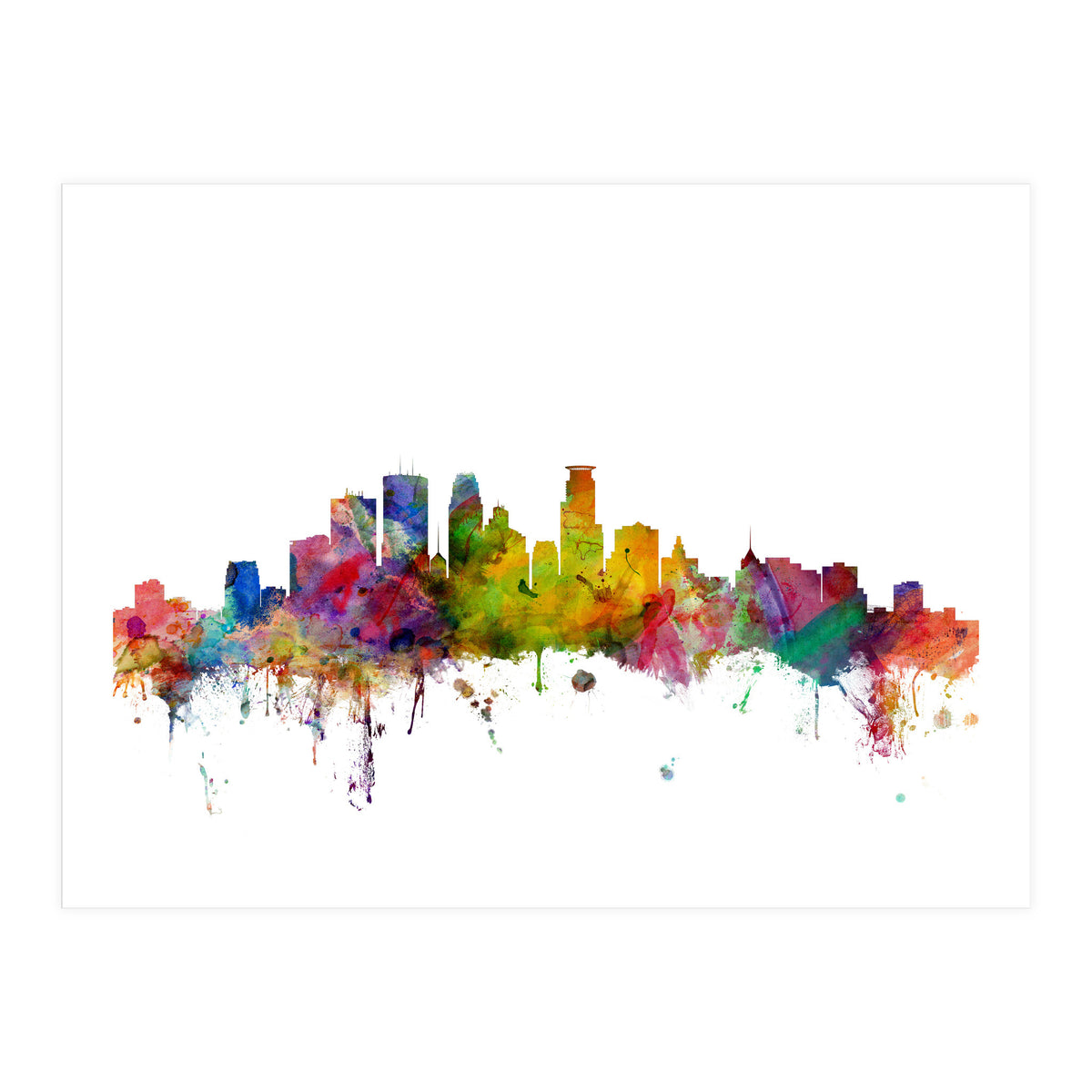 Minneapolis Minnesota Skyline (Print Only)