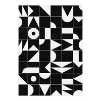 My Favorite Geometric Patterns No.18 - Black (Print Only)