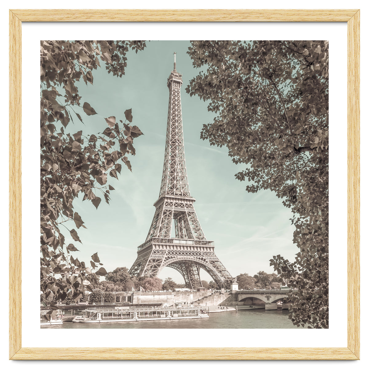 PARIS Eiffel Tower & River Seine | urban vintage style