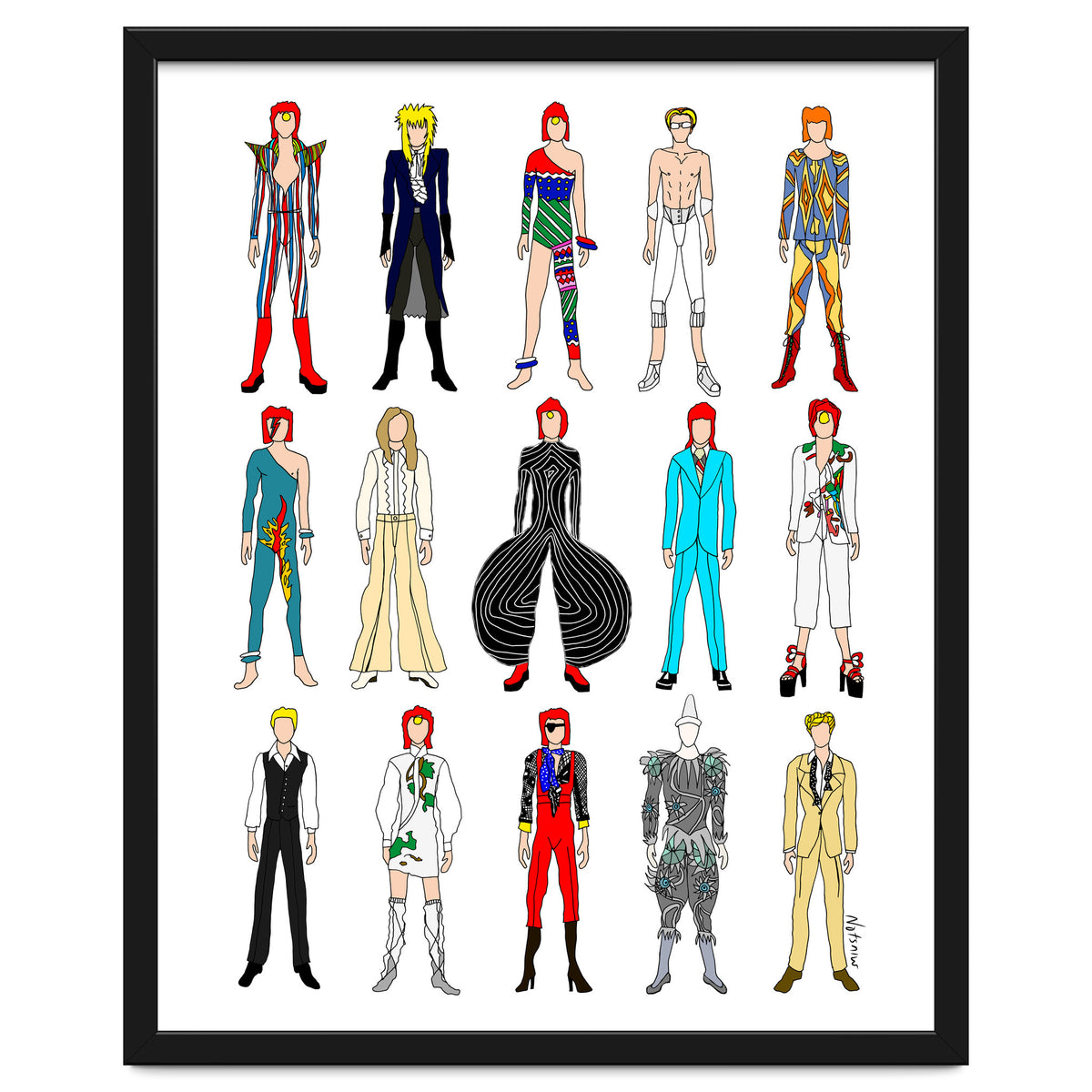 Outfits of Bowie Fashion