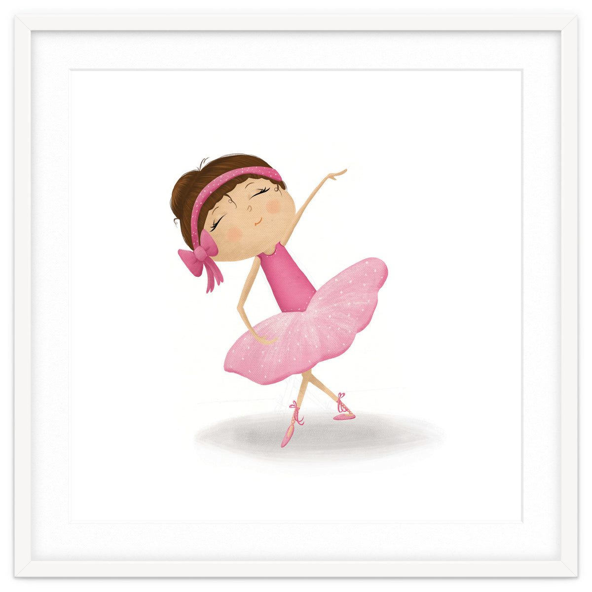 Adorable Plie Ballerina Nursery Print