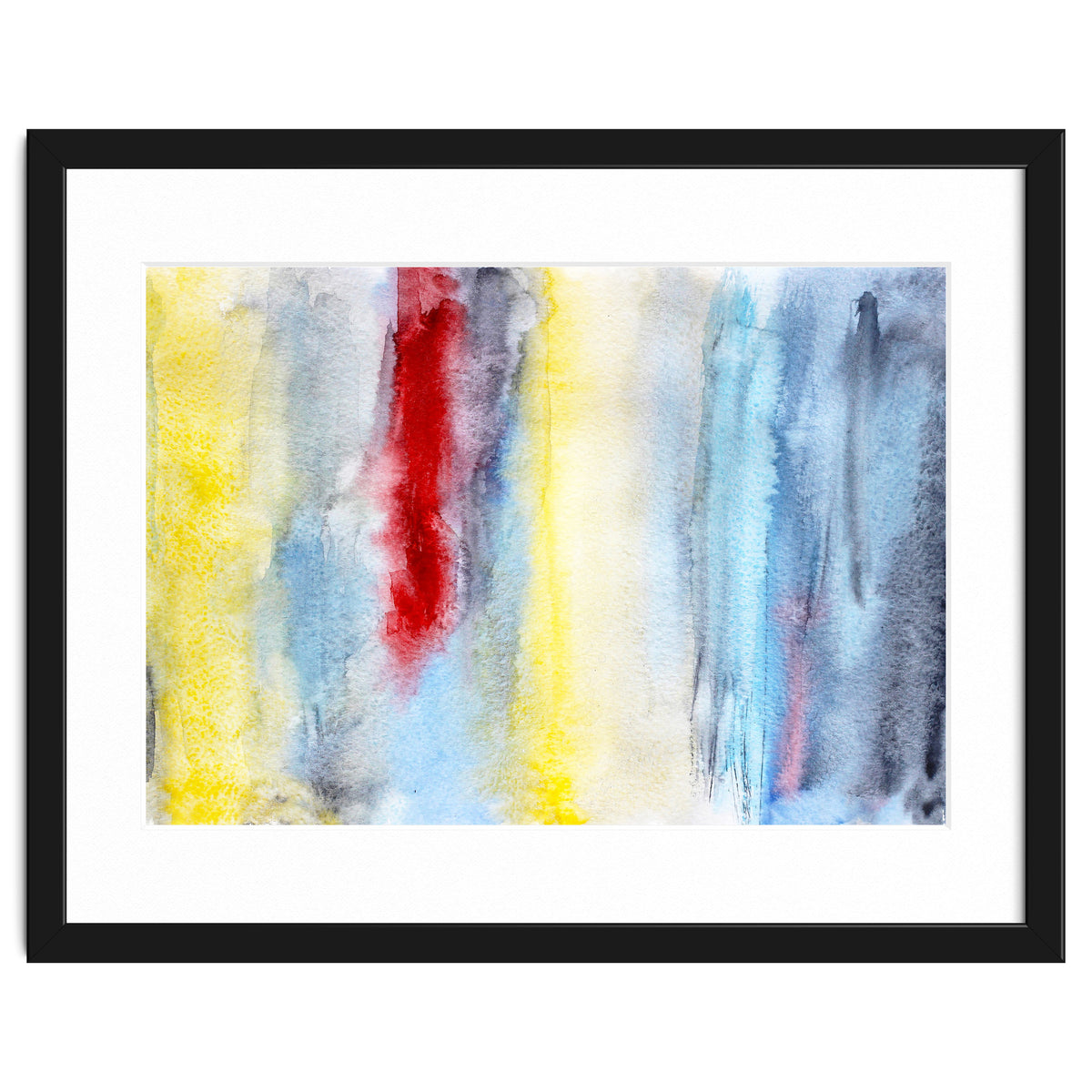 Touch of red || abstract watercolor