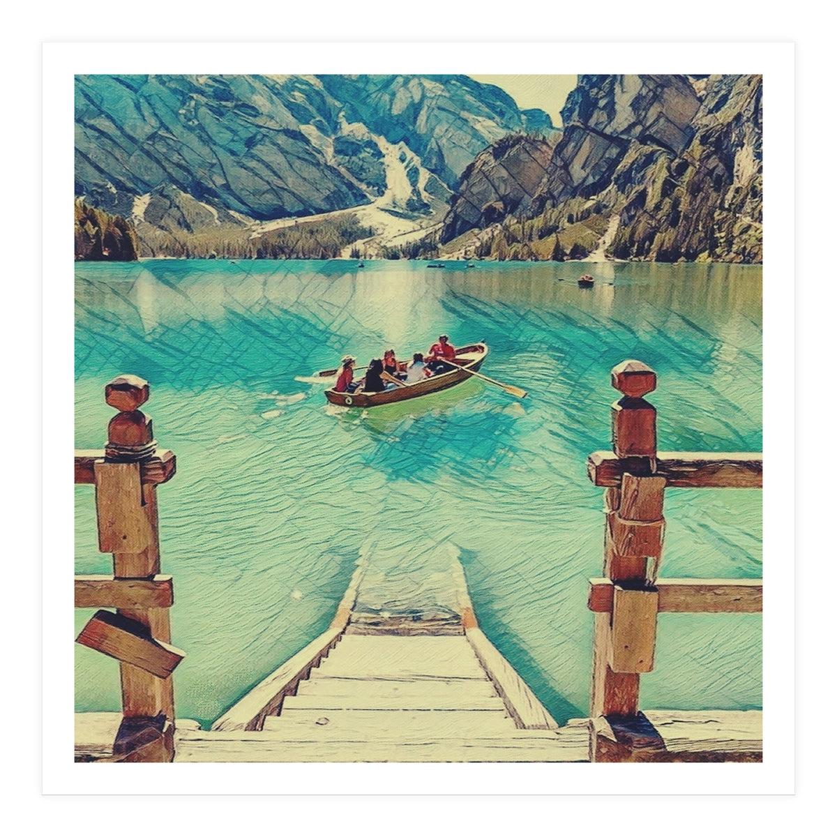 Boat Tour Italian Lake (Print Only)